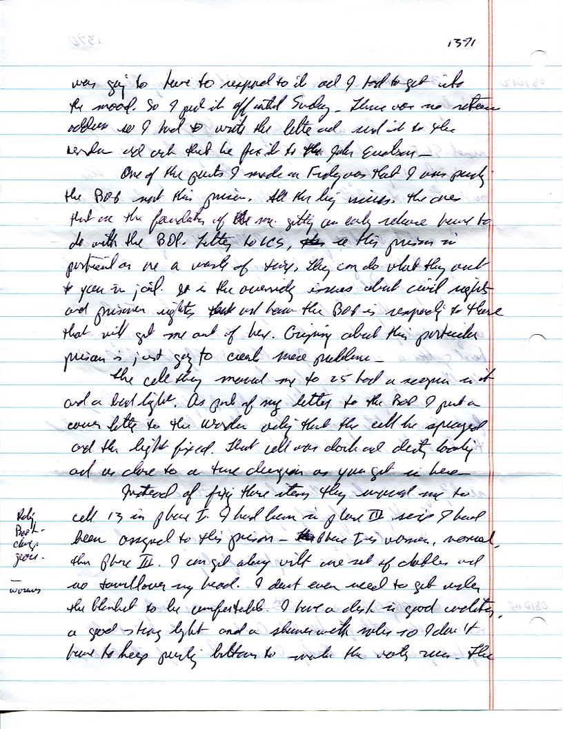 Dr John WorldPeace 2008 Prison Journal